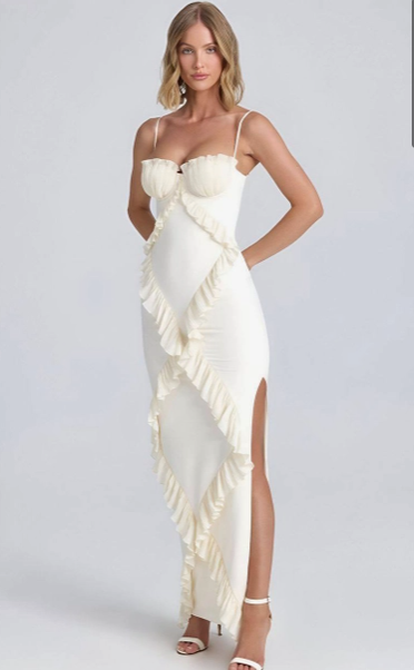 Ethereal Ivory Maxi Dress