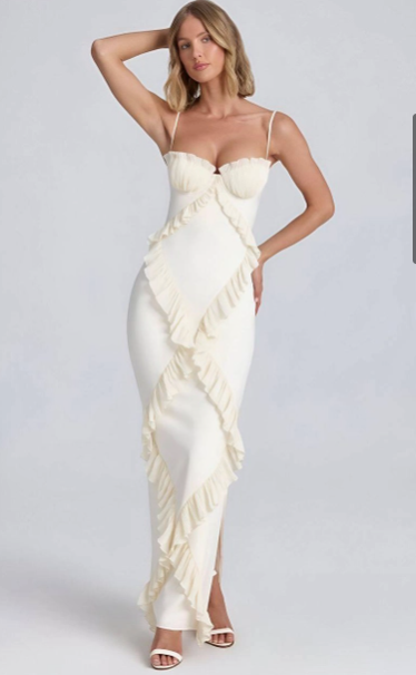 Ethereal Ivory Maxi Dress