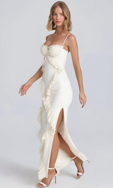 Ethereal Ivory Maxi Dress