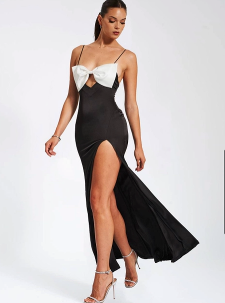 Bow-Tie Evening Gown