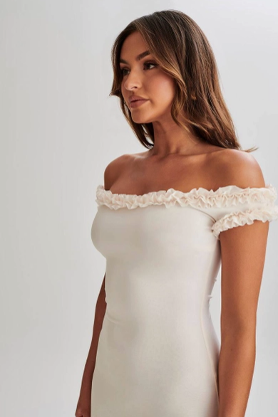 Off-Shoulder Ruffle Dress