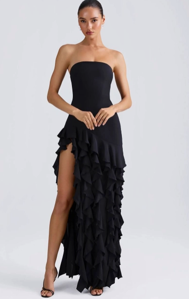 Strapless Ruffle Dress