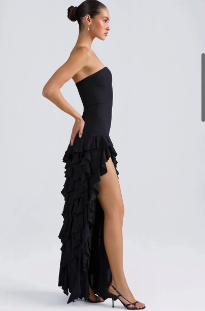 Strapless Ruffle Dress