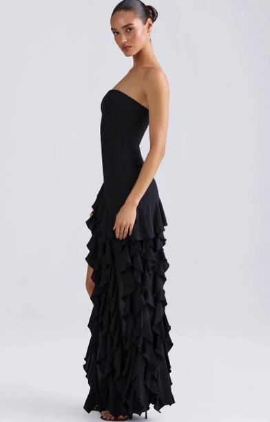 Strapless Ruffle Dress