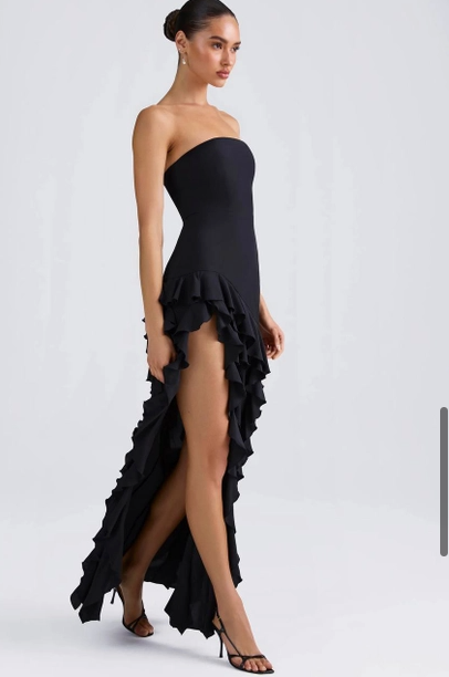 Strapless Ruffle Dress