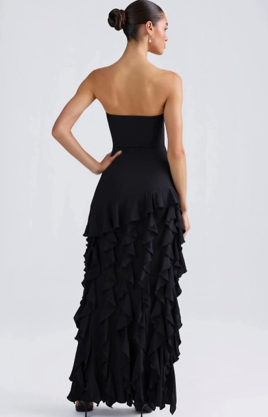 Strapless Ruffle Dress